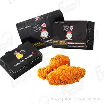 Custom Recycle Fried Chicken Packaging Box With Handle
